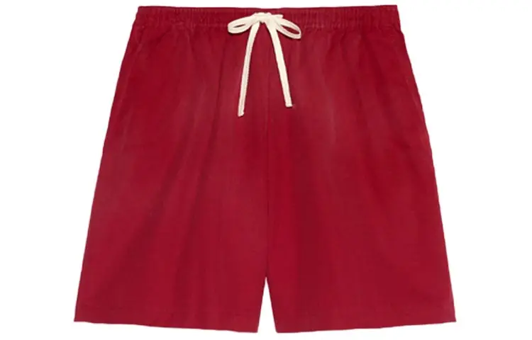 GUCCI Ciel De Nuit Animal Taped Cotton Shorts