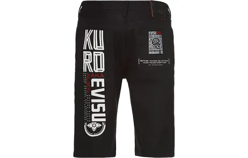 EVISU Denim Shorts Men's Black Moderate