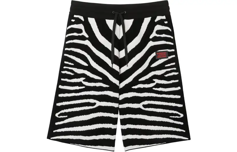 Burberry Casual Shorts Men's Black/White Moderate