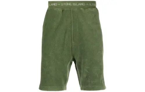 STONE ISLAND Casual Shorts Men's Army Green Moderate