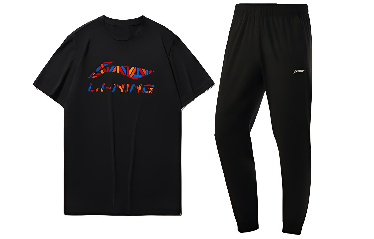 Li Ning Casual Sportswear Men's Crew Neck Moderate