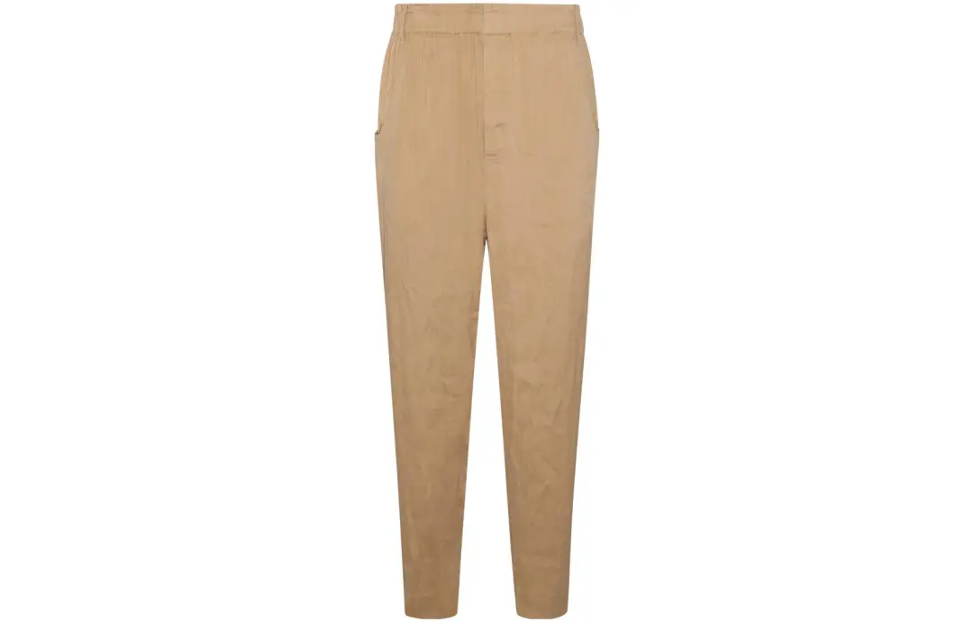 SAINT LAURENT High Waist Straight Leg Trousers