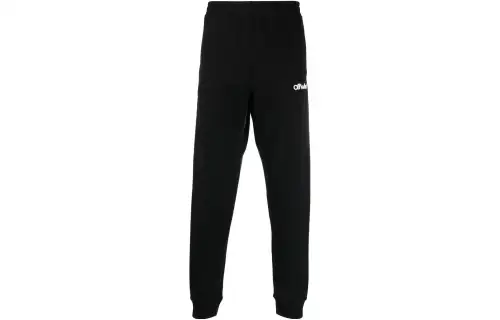 OFF WHITE Casual Pants Men's Black Moderate Cuffed Pants