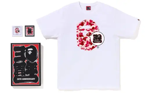 Bape Store Hiroshima Bape 30th Anniversary Ape Head Tee Set