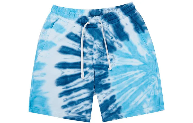 New Era Casual Shorts Unisex Blue With White Lettering Moderate