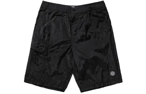 STONE ISLAND Casual Shorts Men's Black Moderate
