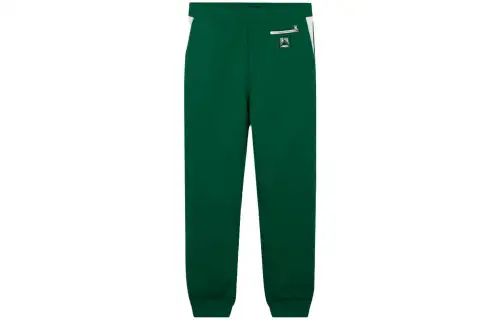 PRADA Casual Pants Men's Green Moderate Cuffed Pants