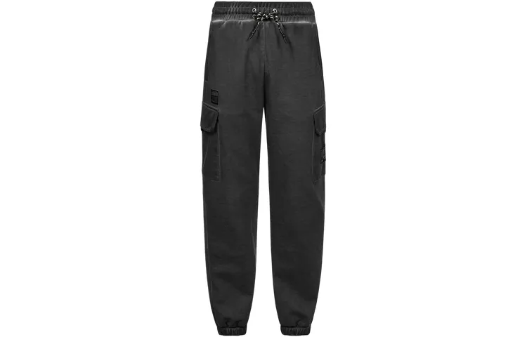 EVISU Casual Pants Men's Charcoal Gray Moderate Cuffed Pants