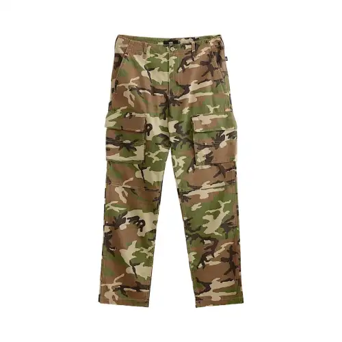 Vans Cargo Pants Unisex Green Camouflage
