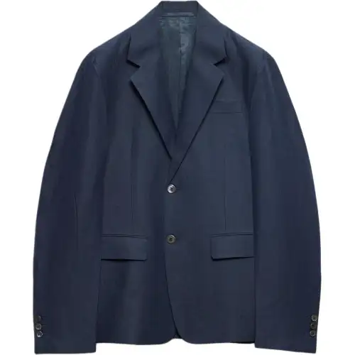 PRADA Single breasted Linen Blazer