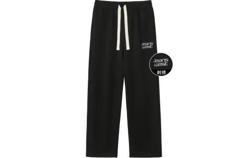 JEANSWEST Casual Pants Unisex Black