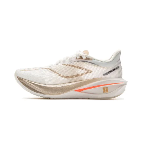 Li Ning Feidian 5 Challenger Textile Low top Running Shoes Women's Ecru