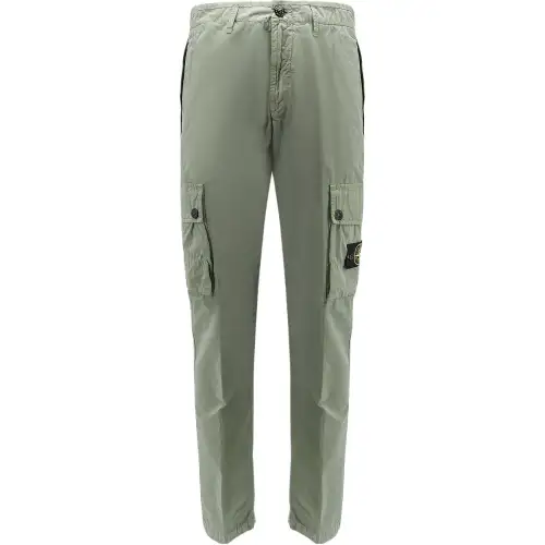 STONE ISLAND Logo Patch Cargo Trousers