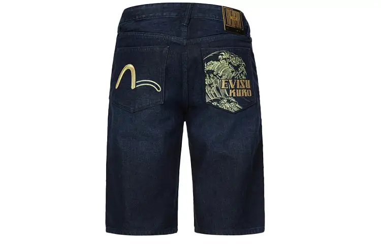 EVISU Denim Shorts Men's Denim Blue Moderate