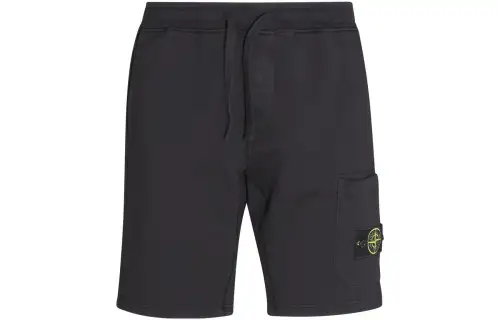 Stone Island Logo Patch Drawstring Shorts