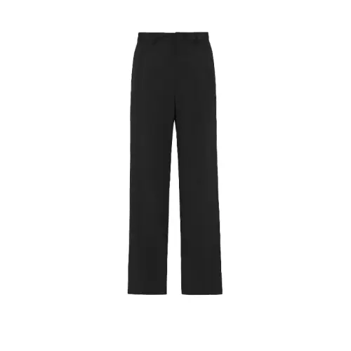 PRADA Triangle-logo Wide-leg Trousers