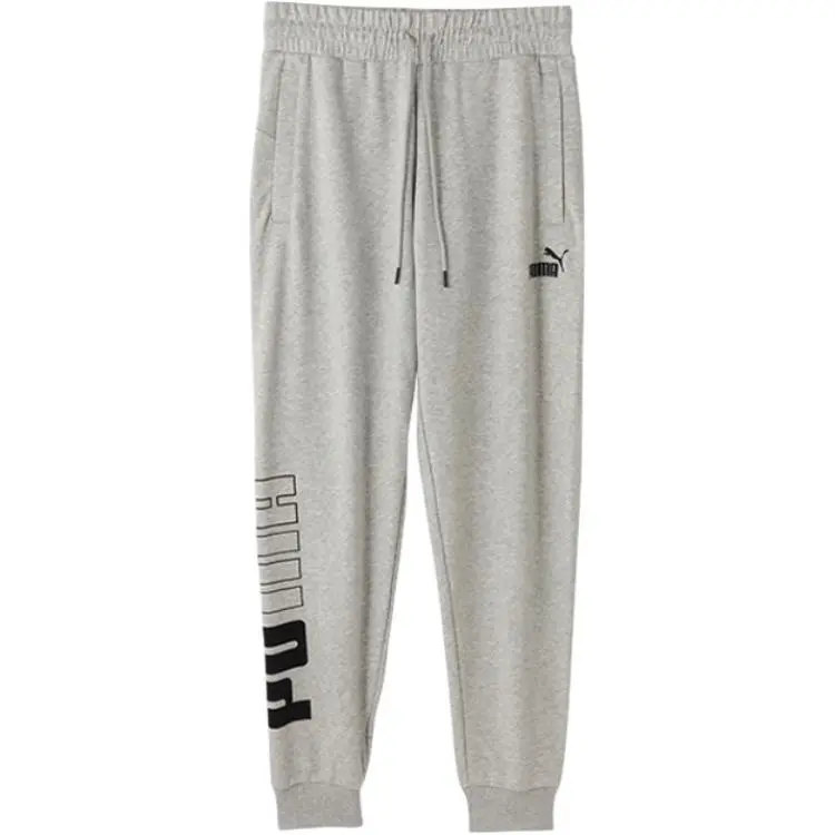 PUMA Sports Life Collection Knitted Sweatpants Men's Gray