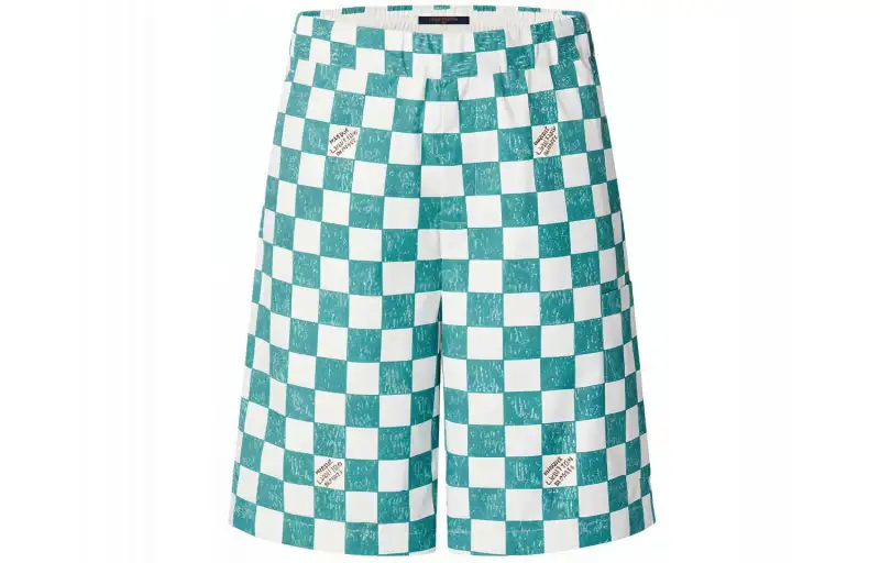 LOUIS VUITTON Damier Drawstring Shorts