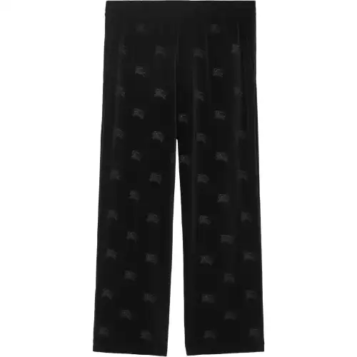 Burberry Ekd Velvet Track Pants