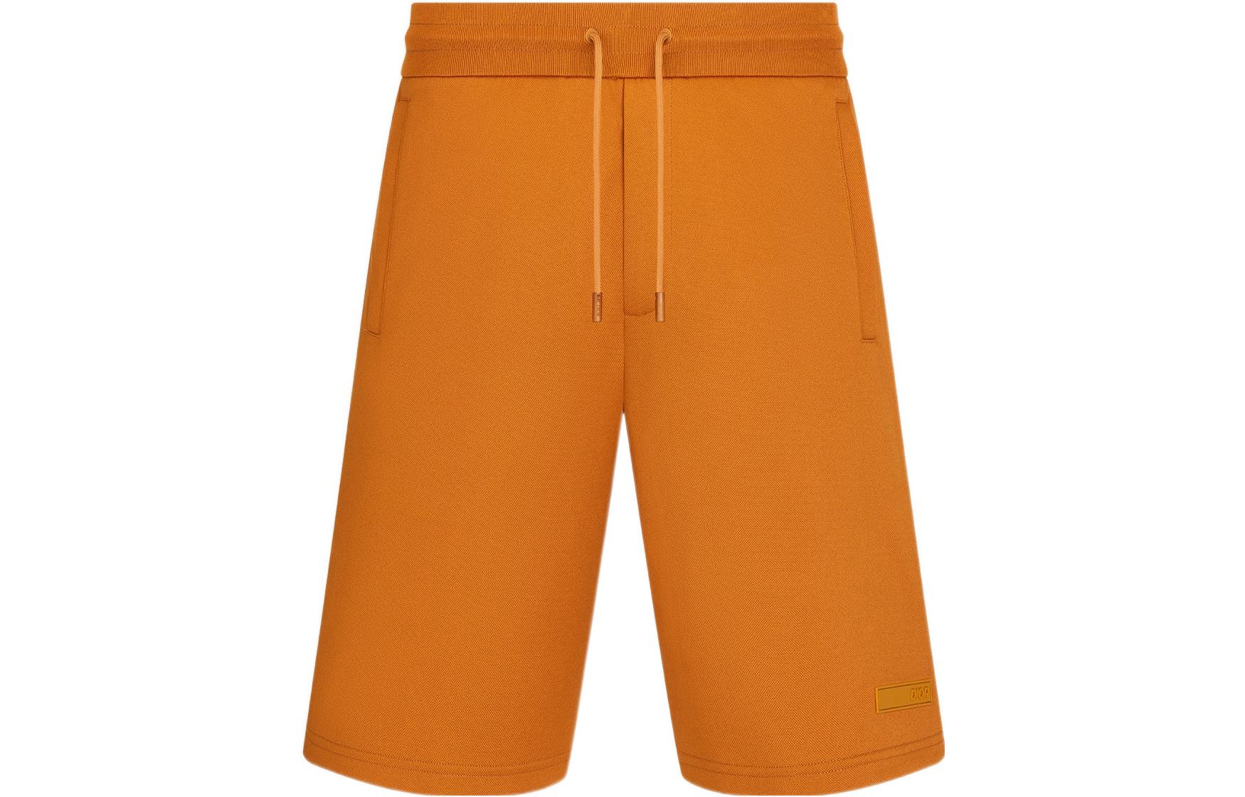 DIOR Dior x PARLEY joint beach limited series SS22 solid color casual shorts men's orange
