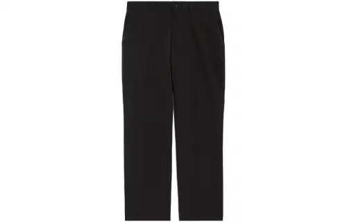 Balenciaga Casual Pants Unisex Black Moderate Straight Fit Pants