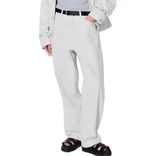 UNIQLO Jeans Men's Ivory Moderate Straight Fit Pants