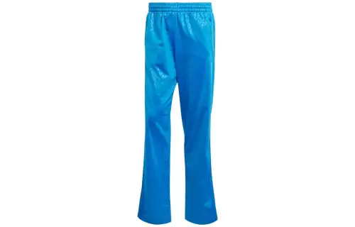 Adidas Originals Casual Pants Men's Blue Moderate Straight Fit Pants