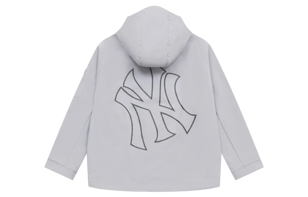 MLB New York Yankees Basic Collection SS25 Trench Coat Unisex Light Gray