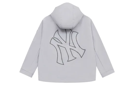 MLB New York Yankees Basic Collection SS25 Trench Coat Unisex Light Gray