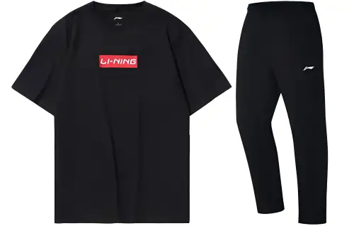 Li Ning Casual Sportswear Unisex Crew Neck Moderate