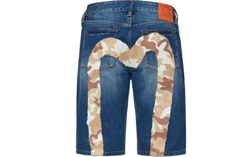 EVISU Denim Shorts Men's Denim Blue Moderate
