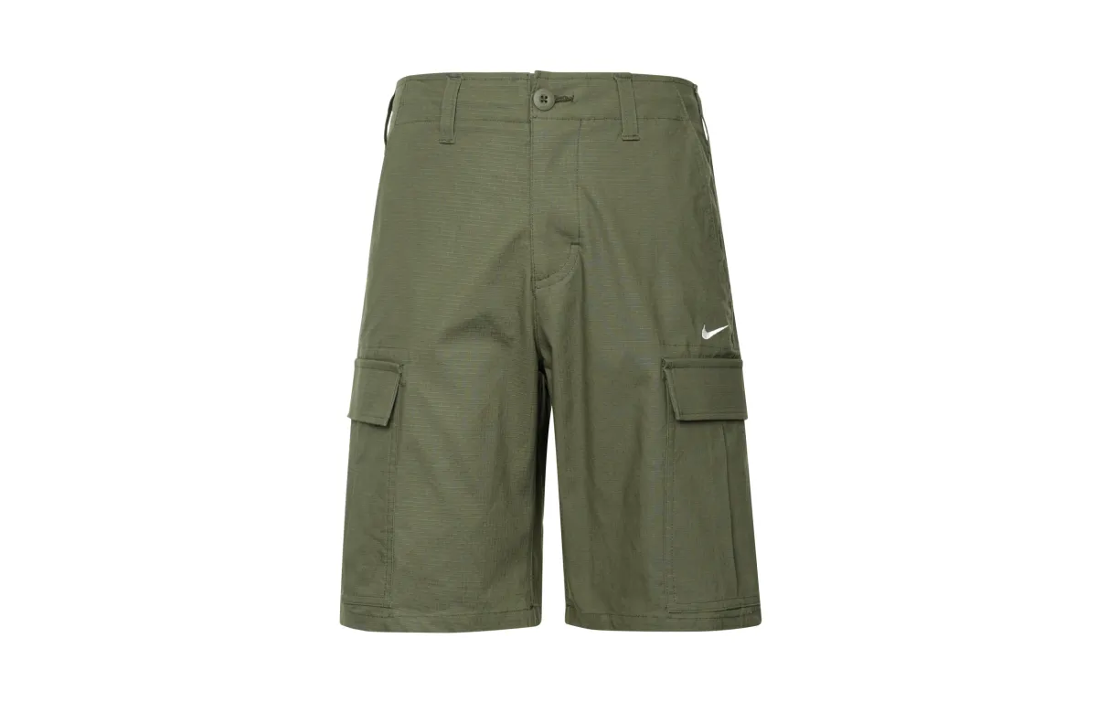 Nike Cargo Shorts Men's Medium Olive Moderate Straight Fit Pants