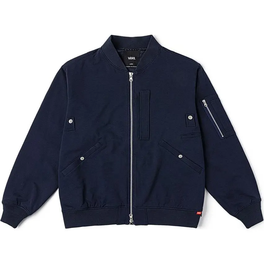 Vans Jackets Men's Dark Blue Baseball Collar Moderate