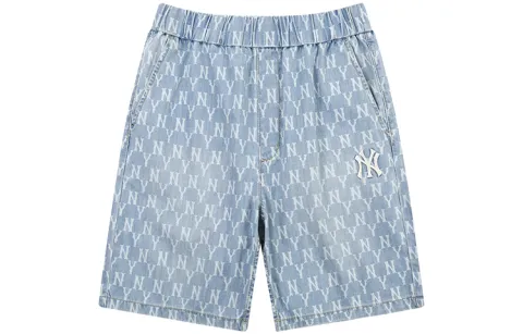 MLB Monogram Casual Shorts Unisex Blue Moderate