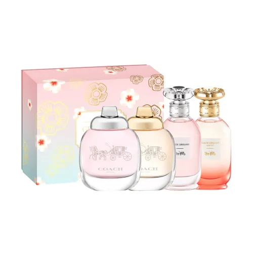 COACH Coach Women's Mini Perfume Sample Set of Four Eau de Toilette EDT EDP New York Eau de Toilette + New York Eau de Parfum + Dream Journey + California Dream 4.5ml*4