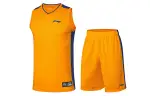 Li Ning Casual Sportswear Men's Orange V Neck Moderate