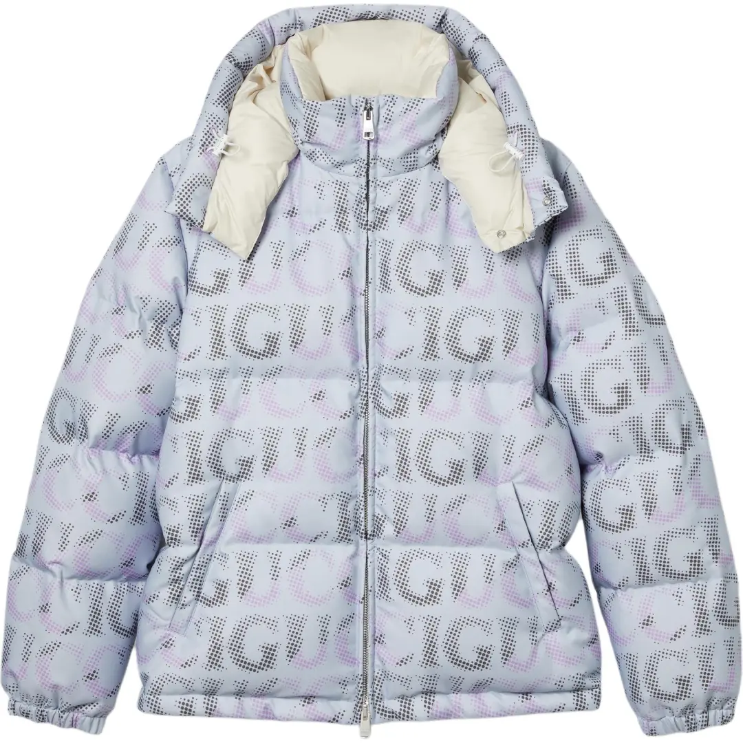 GUCCI Allover Logo Printed Down Jacket