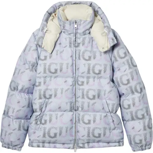 GUCCI Allover Logo Printed Down Jacket
