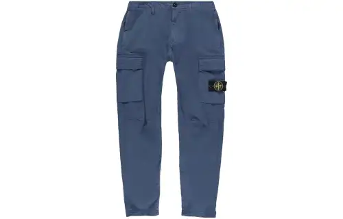 STONE ISLAND Casual Pants Men's Dark Blue Moderate Straight Fit Pants