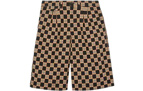 Burberry Chequer Jacquard Tailored Shorts