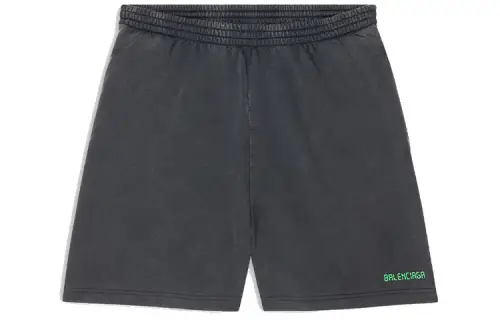 Balenciaga 520 Capsule Casual Shorts Men's Black Moderate