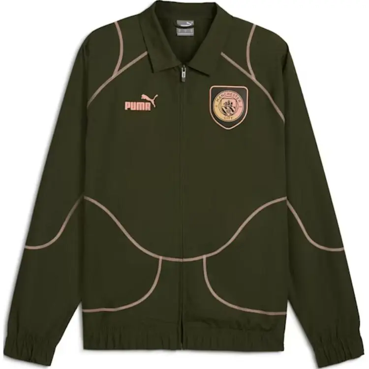 PUMA Manchester City FTBLStatement FW24 Jackets & Coats Men's Green