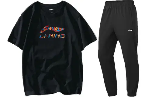 Li Ning Casual Sportswear Men's Crew Neck Moderate