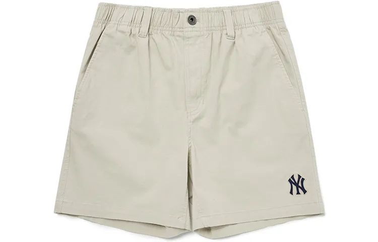 MLB Base Logo Casual Shorts Unisex Beige Moderate