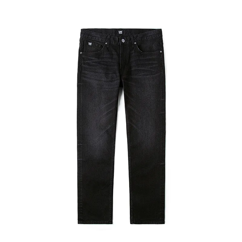 Lee Jeans Men's Black Moderate Straight Fit Pants