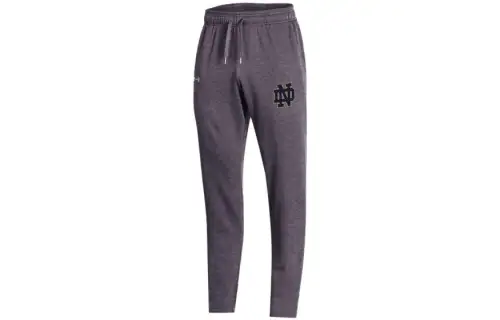 Under Armour Collegiate Casual Pants Men's Gray Moderate Straight Fit Pants