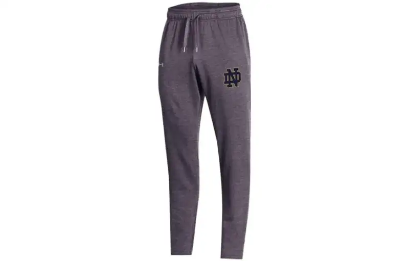 Under Armour Collegiate Casual Pants Men's Gray Moderate Straight Fit Pants