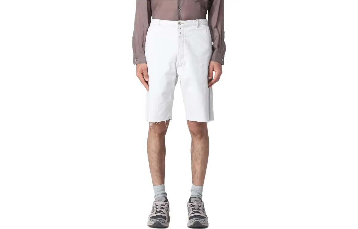 Maison Margiela Frayed Hem Denim Shorts