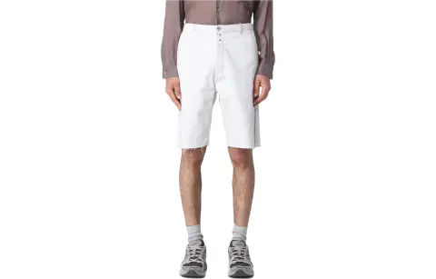 Maison Margiela Frayed Hem Denim Shorts