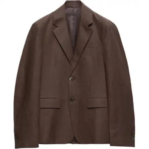 PRADA Single breasted Linen Blazer